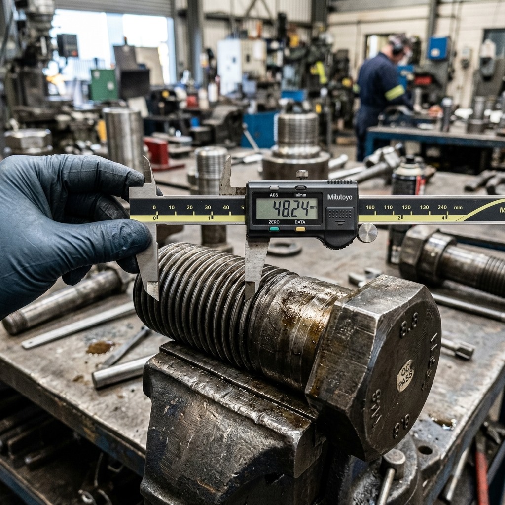 Precision Caliper Thread Measuring